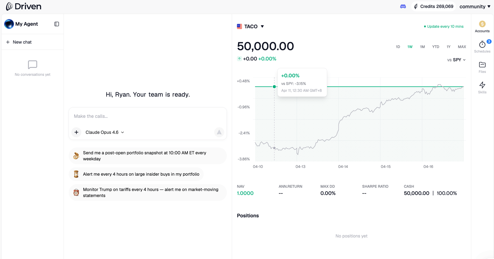 A redesigned Chat, plus multi-account portfolios