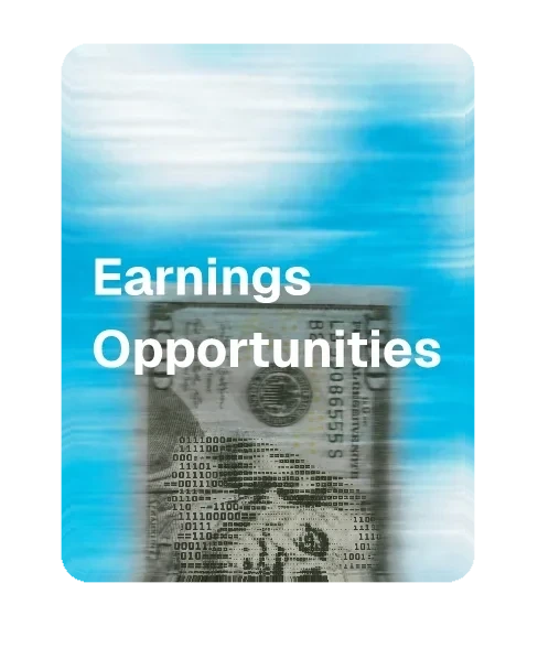 Earnings options strategy card illustration
