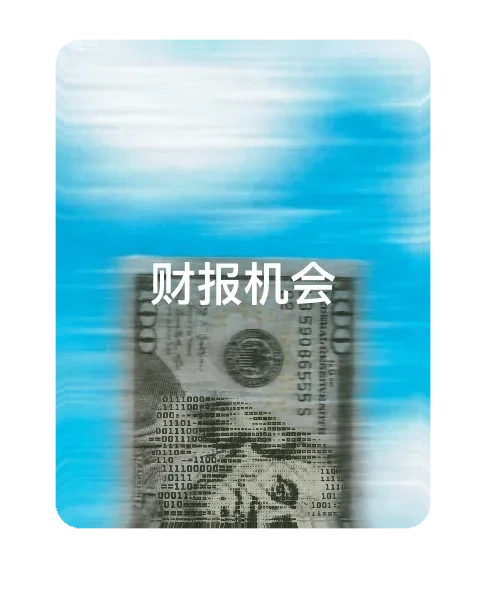 财报期权策略卡片插画